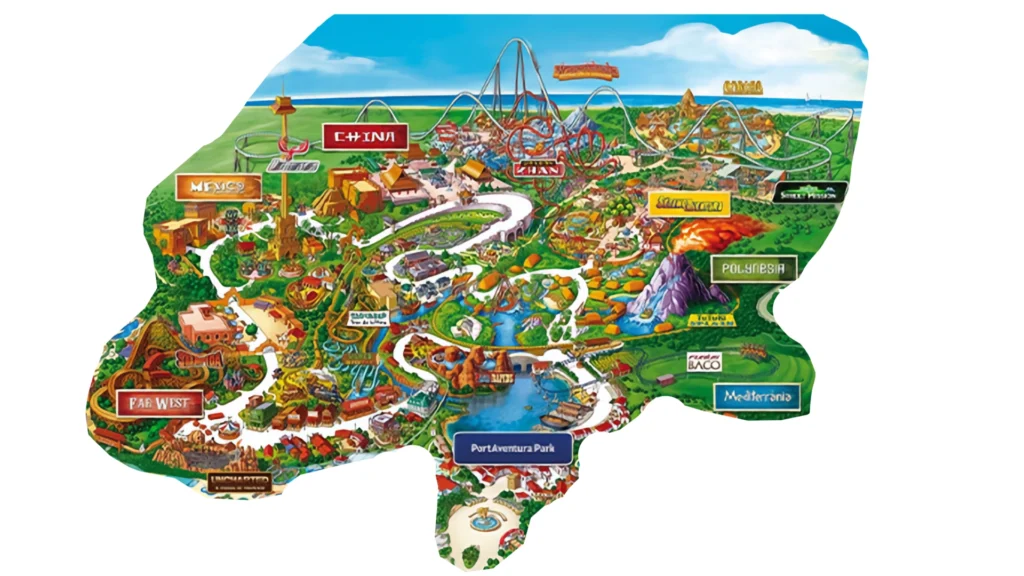 PortAventura Park map